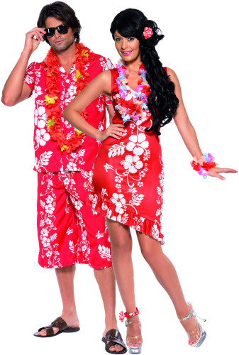 vegaoo Hawaii-Paarkost&uuml;m f&uuml;r Erwachsene Einheitsgr&ouml;&szlig;e