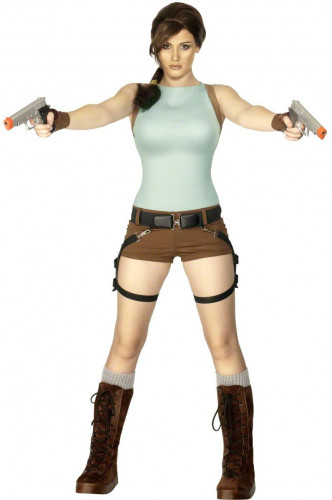 vegaoo Lara-Croft�- Kost&uuml;m f&uuml;r Damen S