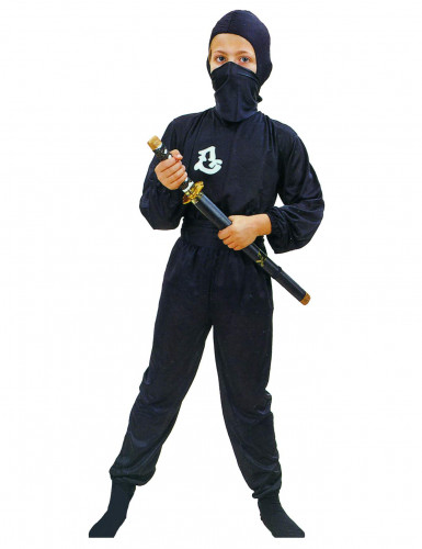 vegaoo Ninja-Kost&uuml;m Kommando schwarz f&uuml;r Jungen 11-14 Jahre