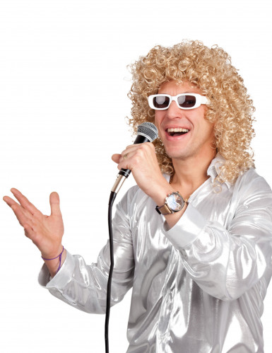 vegaoo Per&uuml;cke Blond mit Locken f&uuml;r Herren Einheitsgr&ouml;&szlig;e