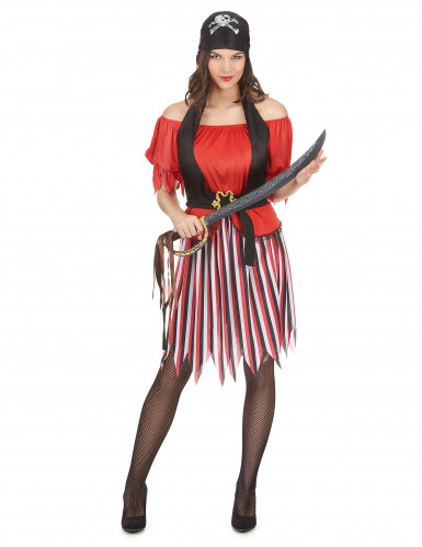 vegaoo Piratenkost&uuml;m f&uuml;r Damen Einheitsgr&ouml;&szlig;e