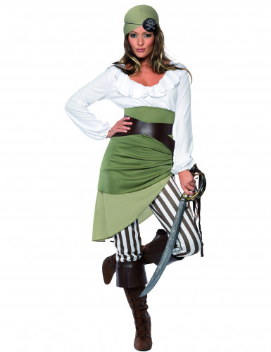vegaoo Buccaneers Bounty Piraten-Kost&uuml;m f&uuml;r Damen M