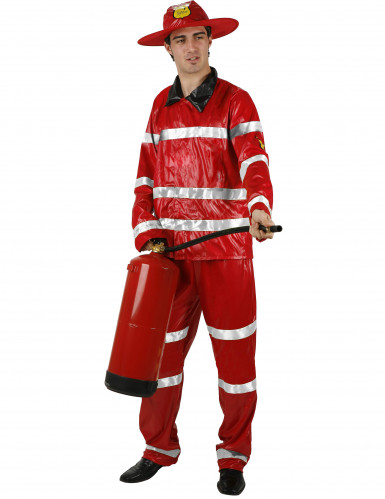 vegaoo Feuerwehr-Kost&uuml;m f&uuml;r Erwachsene XXL