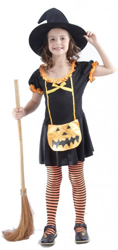 vegaoo Hexenkost&uuml;m K&uuml;rbis Halloween f&uuml;r M&auml;dchen 11-14 Jahre