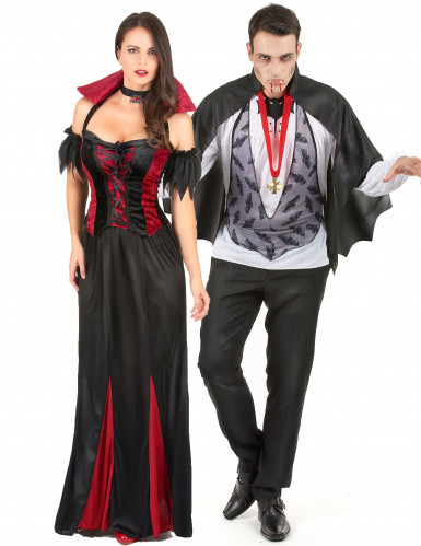 vegaoo Vampirkost&uuml;m Halloween f&uuml;r Paare Einheitsgr&ouml;&szlig;e