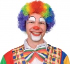 Afro-Perücke Clown bunt für Erwachsene