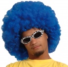 Afro-Per�cke Disko blau f�r Erwachsene