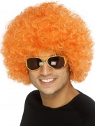 Orangene Per�cke Afro-Frisur