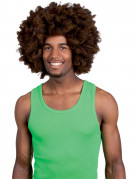 Afro-Per�cke Super Deluxe braun f�r Herren