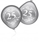 Luftballons Silberhochzeit