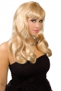 blonde Langhaar-Per�cke f�r Damen