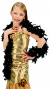 Schwarz-goldene Boa für Kinder