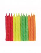 Kerzen und Kerzenhalter Fluo