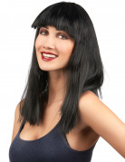 Damenper�cke braun mit Pony