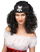 Piraten-Per�cke braun f�r Damen
