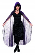 Violetter Halloween-Spinnennetzumhang f�r Frauen