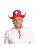 Schweizer Fan-Cowboy-Hut für Erwachsene