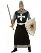 Schwarzes Ritterkostüm für Herren