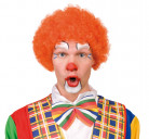 Clownsperücke orange für Erwachsene