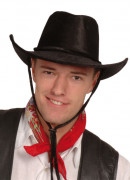 Cowboyhut schwarz für Erwachsene