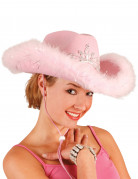 Cowgirlhut rosa für Damen