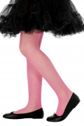 Netz-Strumpfhose pink f�r Kinder