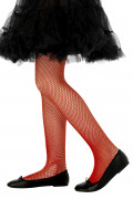 Netz-Strumpfhose f�r Kinder, rot