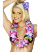Hawaii Blumenkette rosa und lila