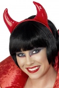 Rote Teufelshörner für Erwachsene zu Halloween