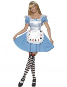Alice im Wunderland-Kost�m f�r Damen