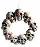 Dekorationskranz mit Schädeln für Halloween