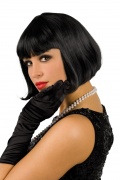 Schwarze Kurzhaar-Per�cke f�r Damen