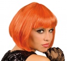 orange Kurzhaar-Perücke für Damen
