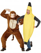 Affen- und Bananen-Kostüm für Erwachsene