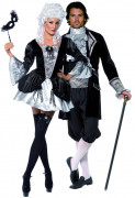 Barockes Vampirkost�m Halloween f�r Paare