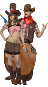 Ihnen gef&auml;llt sicherlich auch : Cowboy/-girl Kost�m f�r Paare