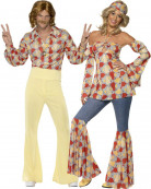 Hippie - Paarkost�m f�r Erwachsene
