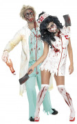 Zombiekrankenschwester/ - doktor-Kost�m Halloween f�r Paare