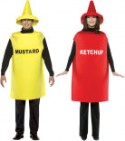 Ketchup - Senf - Kostüm für Paare