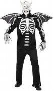 Skelettartiger D�mon-Kost�m Halloween f�r Erwachsene  