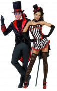 Vampirkost�m Halloween f�r Paare