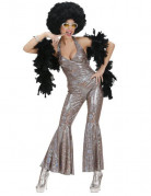 Silber Disco-Kost�m f�r Damen