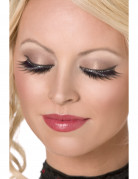 Falsche Wimpern mit Kristallen schwarz f�r Damen