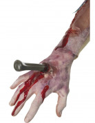 Falsche Wunde mit Nagel für Halloween