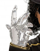 Silberner Mickael Jackson™-Handschuh für Kinder