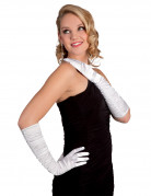 Handschuhe weiß 60 cm für Erwachsene