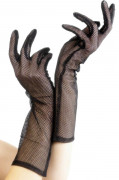Halblange Halloween-Netzhandschuhe