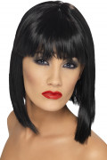 Schwarze Kurzhaar-Perücke für Damen