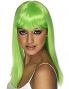 Glamouröse, grüne Perücke für Damen