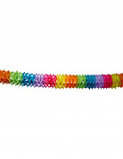 Blumenpapiergirlande bunt